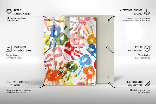 Kryt na varnou desku Stopy dětských rukou