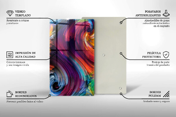 Kryt na varnou desku Barevné melíry