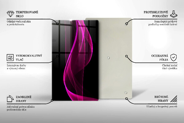 Kryt na varnou desku Růžová abstrakce