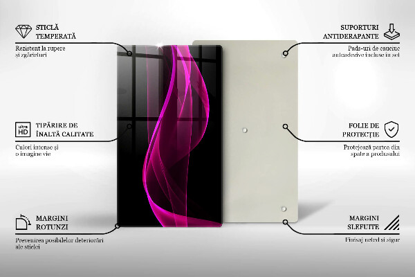 Kryt na varnou desku Růžová abstrakce