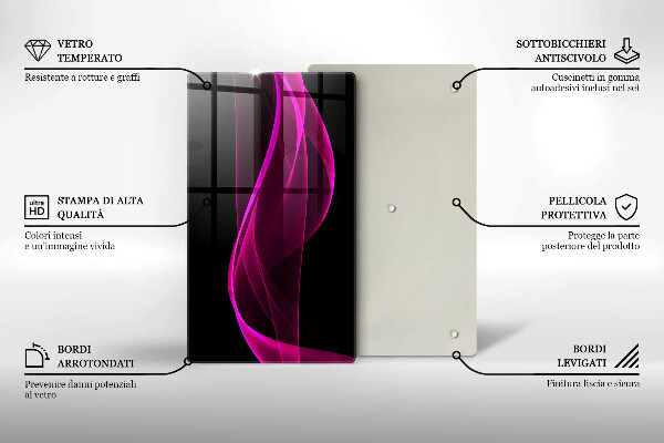 Kryt na varnou desku Růžová abstrakce