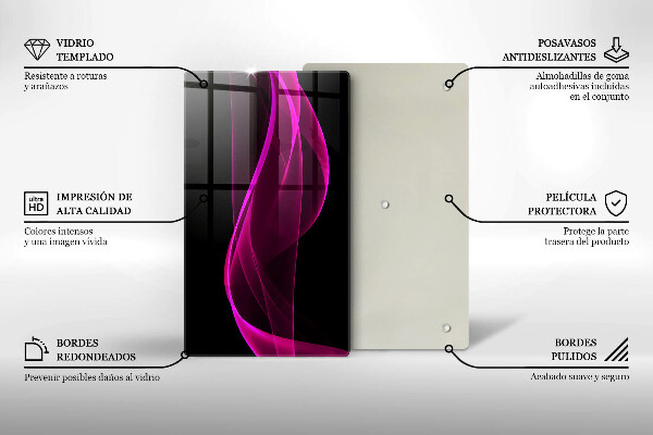 Kryt na varnou desku Růžová abstrakce