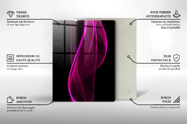 Kryt na varnou desku Růžová abstrakce