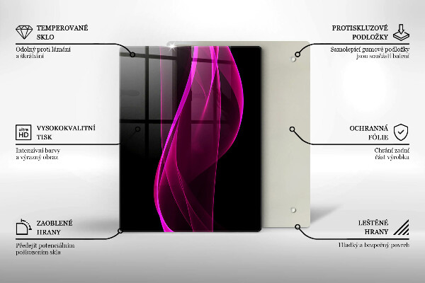 Kryt na varnou desku Růžová abstrakce