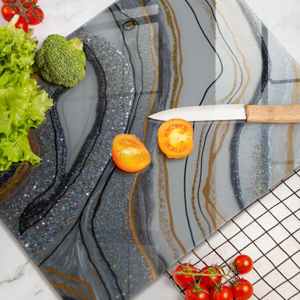 Kryt na varnou desku Skála se zlatem