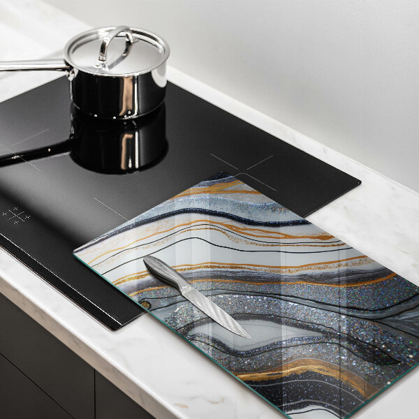 Kryt na varnou desku Skála se zlatem