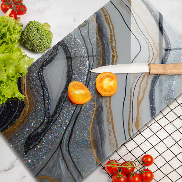 Kryt na varnou desku Skála se zlatem