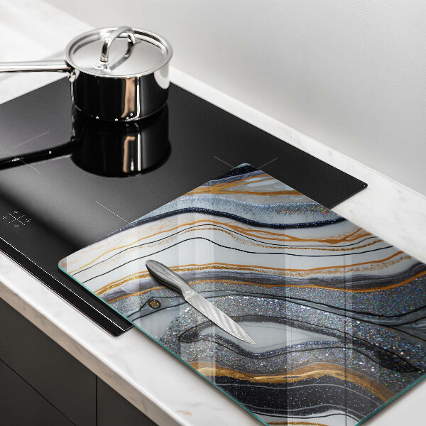 Kryt na varnou desku Skála se zlatem