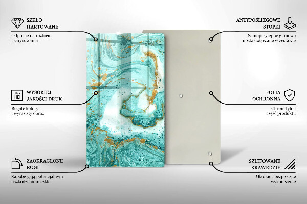 Kryt na varnou desku Modrá abstrakce