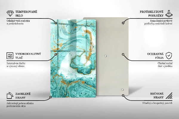 Kryt na varnou desku Modrá abstrakce