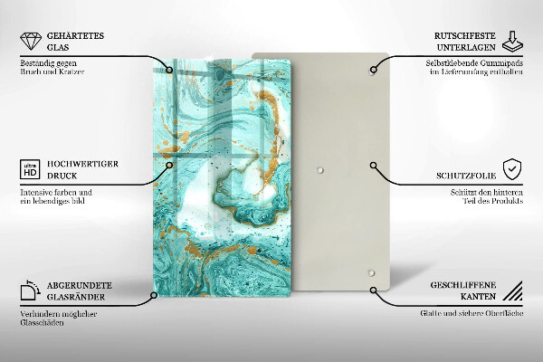 Kryt na varnou desku Modrá abstrakce