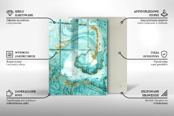 Kryt na varnou desku Modrá abstrakce