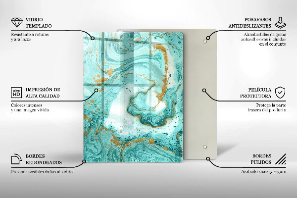 Kryt na varnou desku Modrá abstrakce