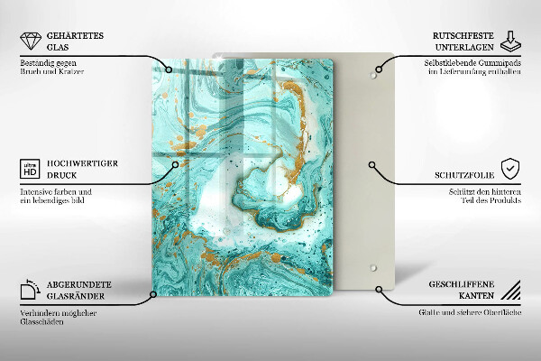 Kryt na varnou desku Modrá abstrakce