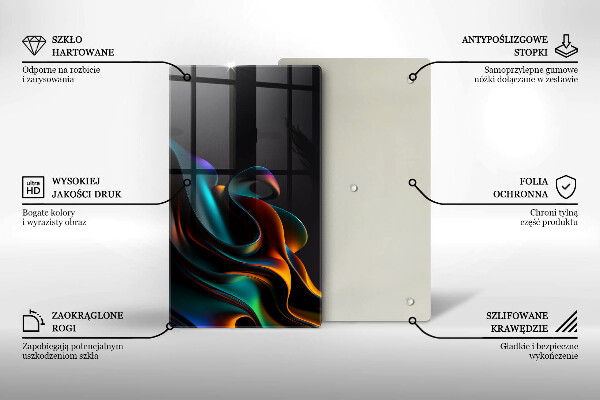 Kryt na varnou desku Barevná abstrakce