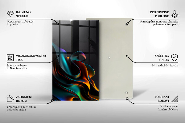 Kryt na varnou desku Barevná abstrakce