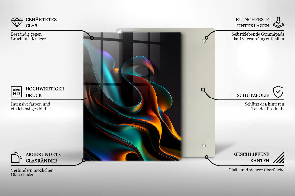 Kryt na varnou desku Barevná abstrakce