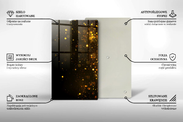 Kryt na varnou desku Zlaté třpytky