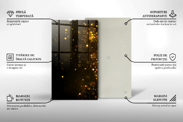 Kryt na varnou desku Zlaté třpytky