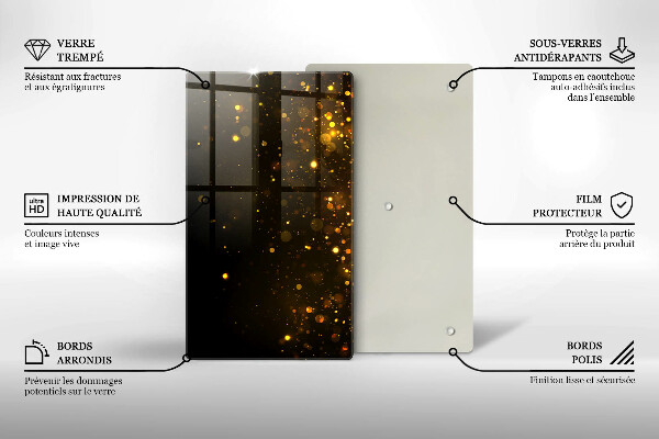 Kryt na varnou desku Zlaté třpytky