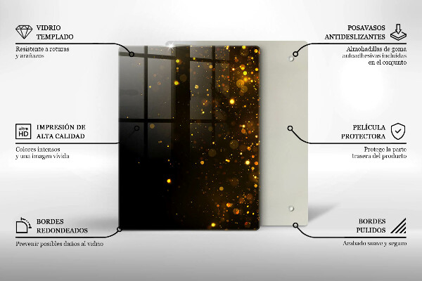 Kryt na varnou desku Zlaté třpytky