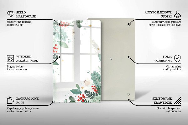 Sklo za sporák Akvarel listy