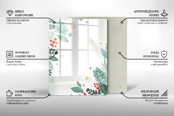 Sklo za sporák Akvarel listy