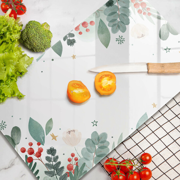 Sklo za sporák Akvarel listy