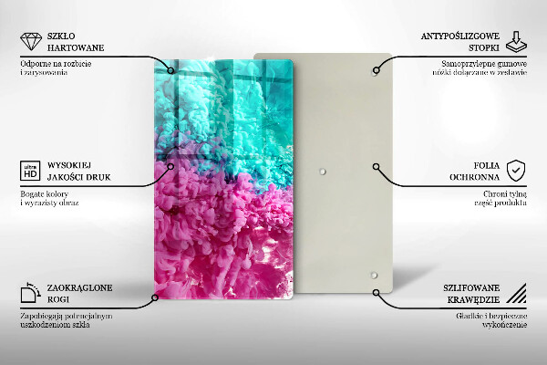 Kryt na varnou desku Tyrkysově růžový kouř