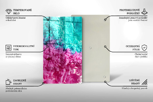 Kryt na varnou desku Tyrkysově růžový kouř