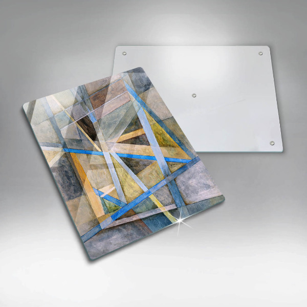 Sklo za sporák Malované čáry abstrakce