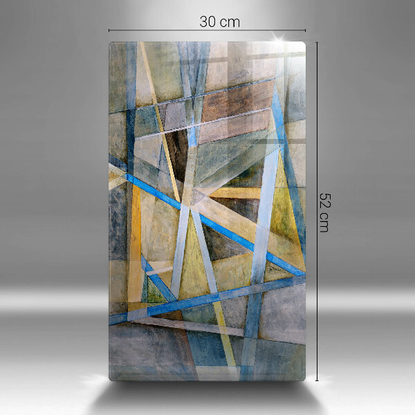 Sklo za sporák Malované čáry abstrakce