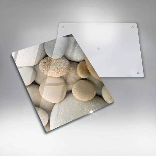 Sklo za sporák Vzor oválných kamenů