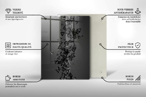 Kryt na varnou desku Abstraktní 3d tvary