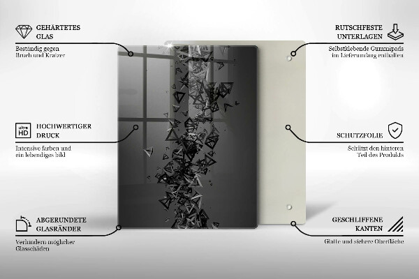 Kryt na varnou desku Abstraktní 3d tvary