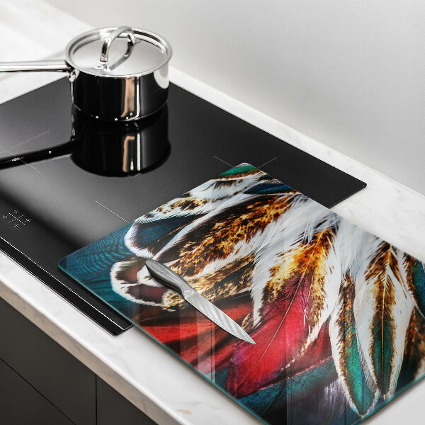 Kryt na varnou desku Boho ptačí peří