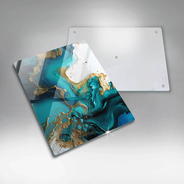 Kryt na varnou desku Tyrkysová abstrakce