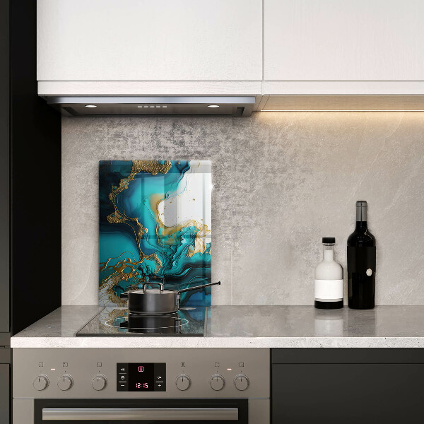 Kryt na varnou desku Tyrkysová abstrakce