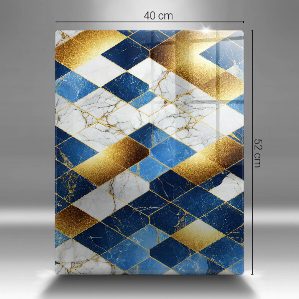 Kryt na varnou desku Zlaté mramorové kosočtverce