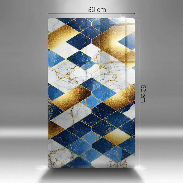Kryt na varnou desku Zlaté mramorové kosočtverce