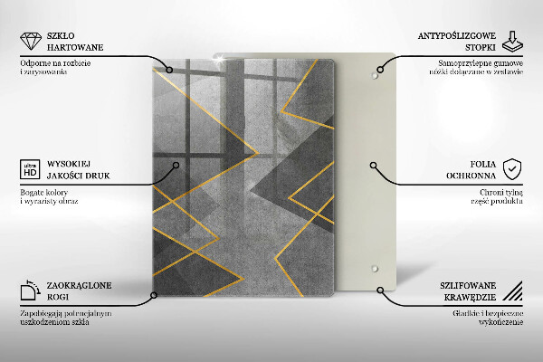 Kryt na varnou desku Ostré tvary