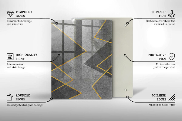 Kryt na varnou desku Ostré tvary