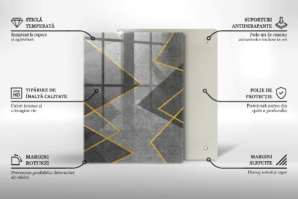 Kryt na varnou desku Ostré tvary