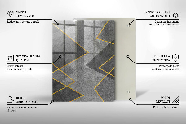Kryt na varnou desku Ostré tvary
