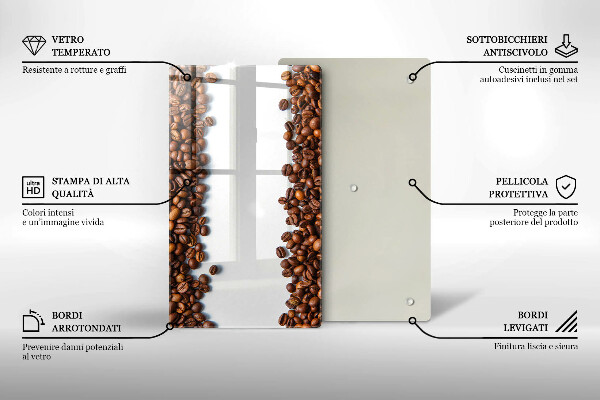 Kryt na varnou desku Kávová zrna
