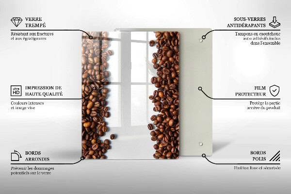 Kryt na varnou desku Kávová zrna