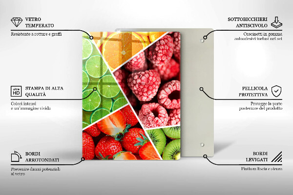 Kryt na varnou desku Barevné ovoce