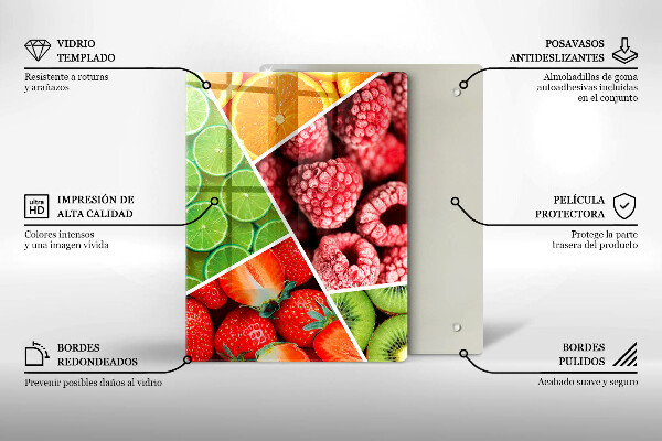 Kryt na varnou desku Barevné ovoce