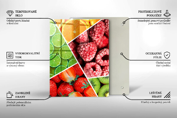 Kryt na varnou desku Barevné ovoce