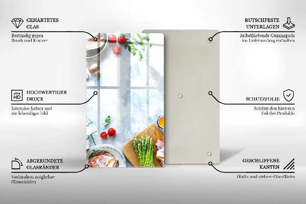 Kryt na varnou desku Ingredience v kuchyni